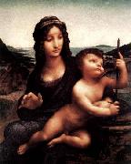 LEONARDO da Vinci Madonna with the Yarnwinder Sweden oil painting artist